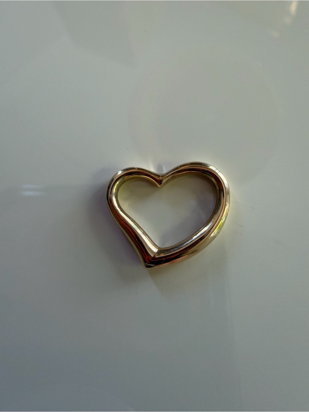 14kt Gold Heart-Shaped Charm Pendant